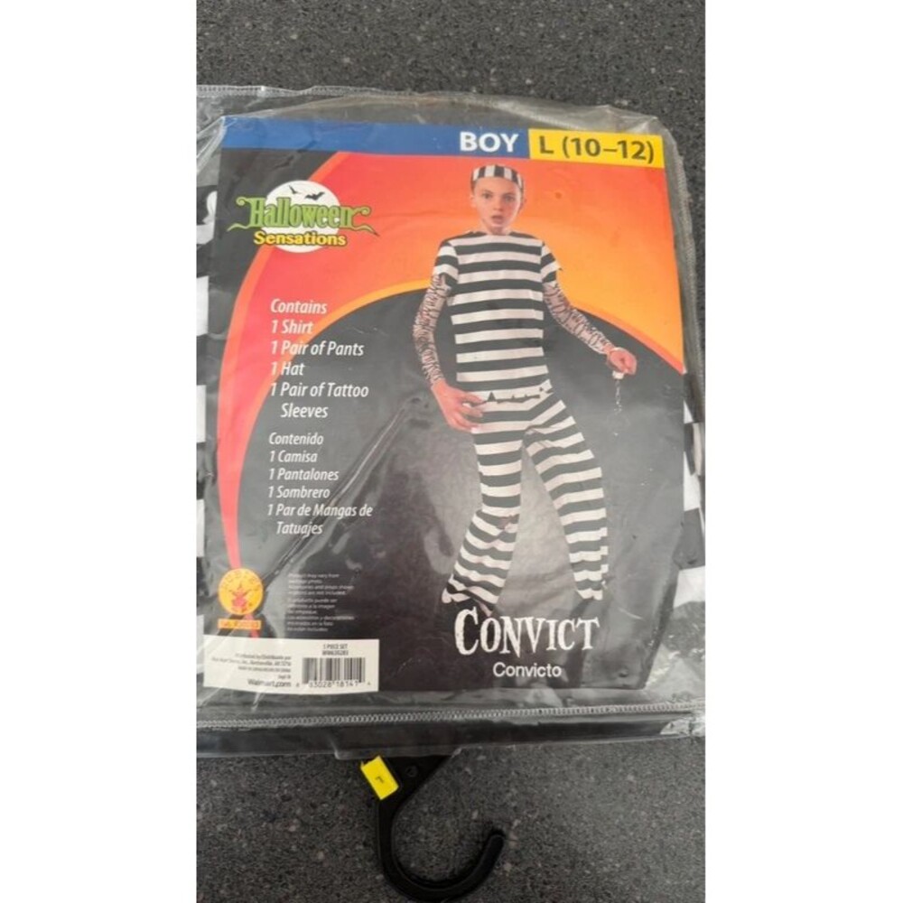Rubie's Convict Prisoner Halloween Costume Set - Boy L (10-12)